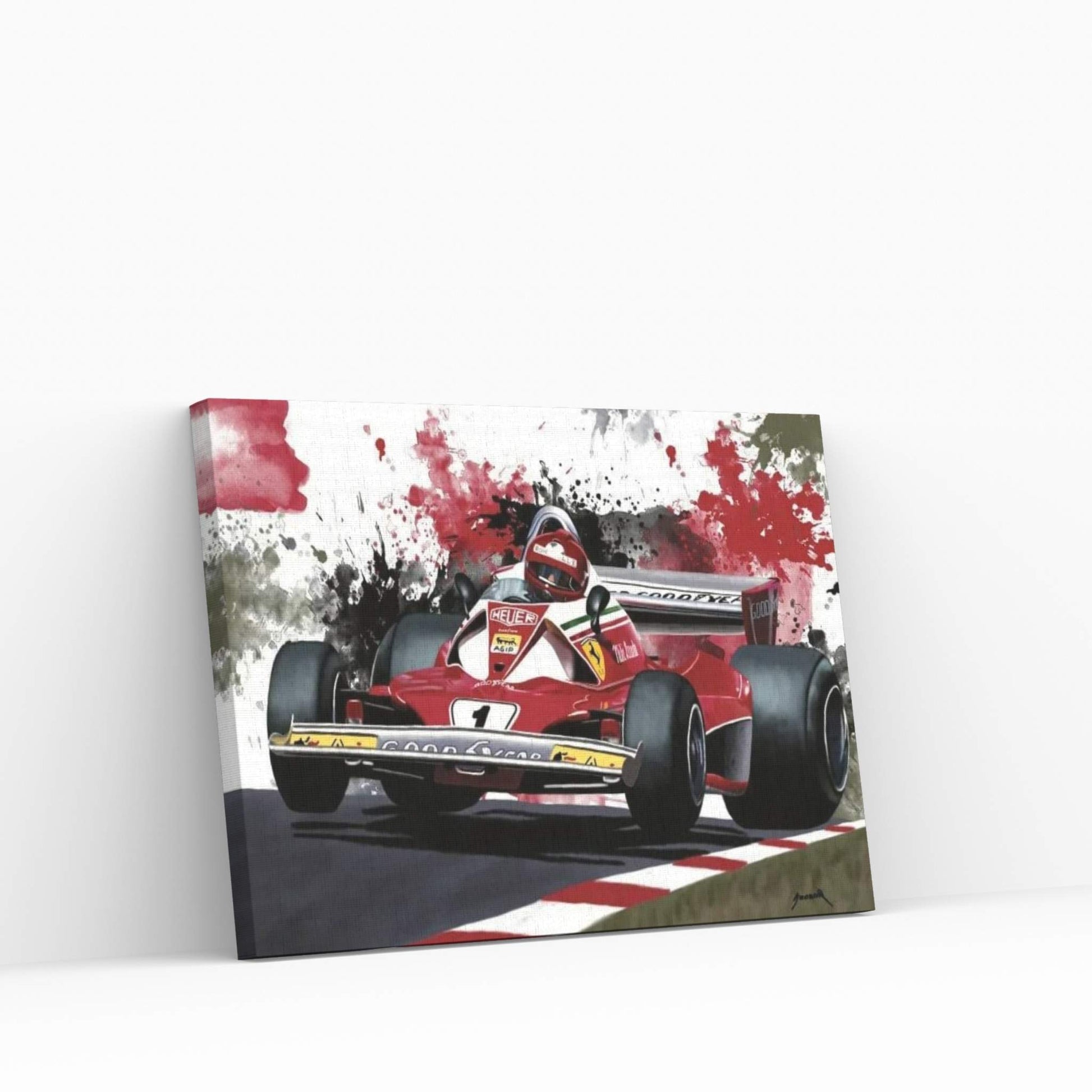 Niki Lauda's Racecar Canvas Wall Art - Y Canvas