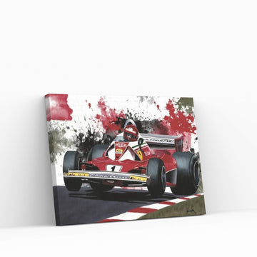 Niki Lauda's Racecar Canvas Wall Art - Y Canvas