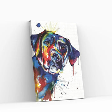 Black Lab Canvas Wall Art - Y Canvas