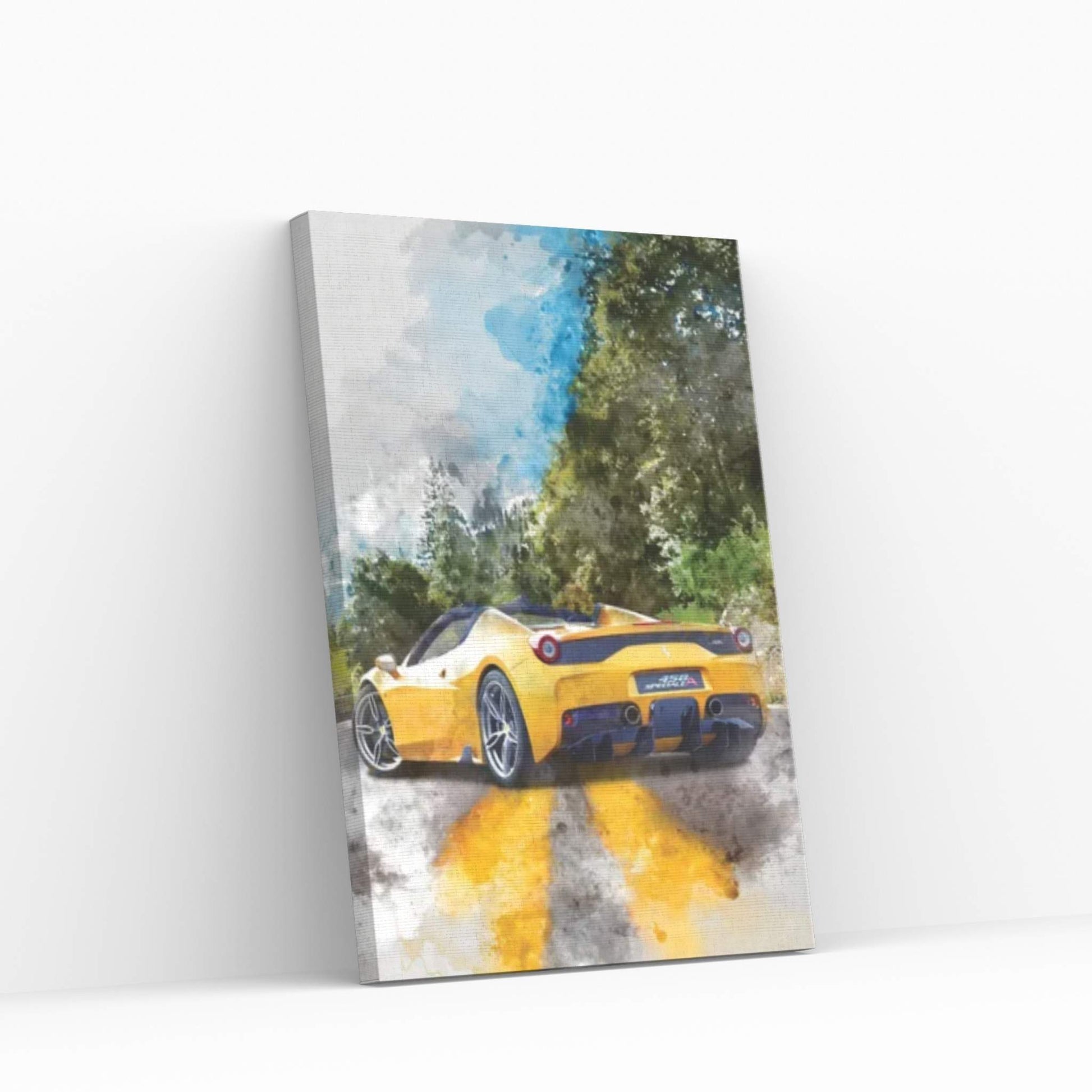 Ferrari 458 Speciale Apert Canvas Wall Art - Y Canvas