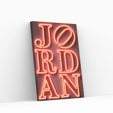 Love Jordan Canvas Wall Art - Y Canvas