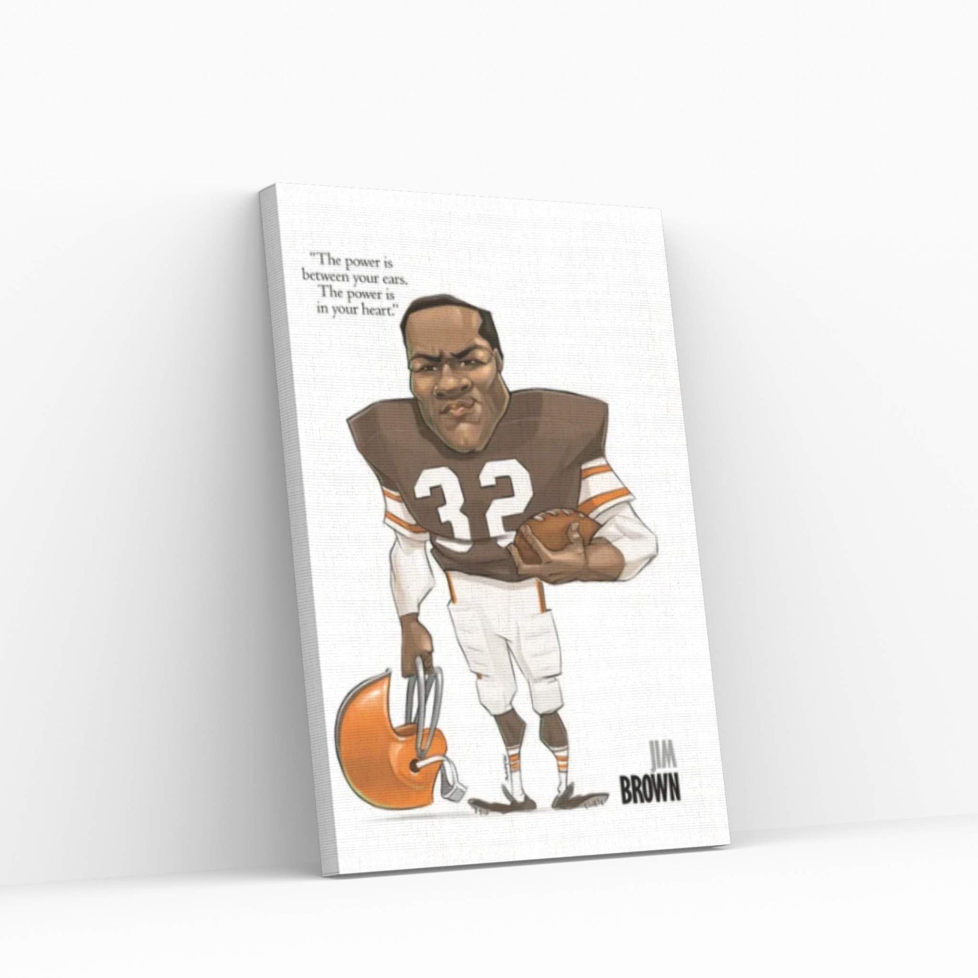Jim Brown Canvas Wall Art - Y Canvas
