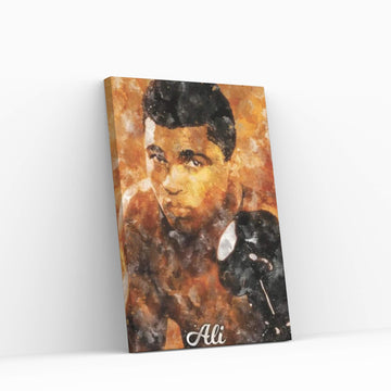 Ali Watercolor Canvas Wall Art - Y Canvas