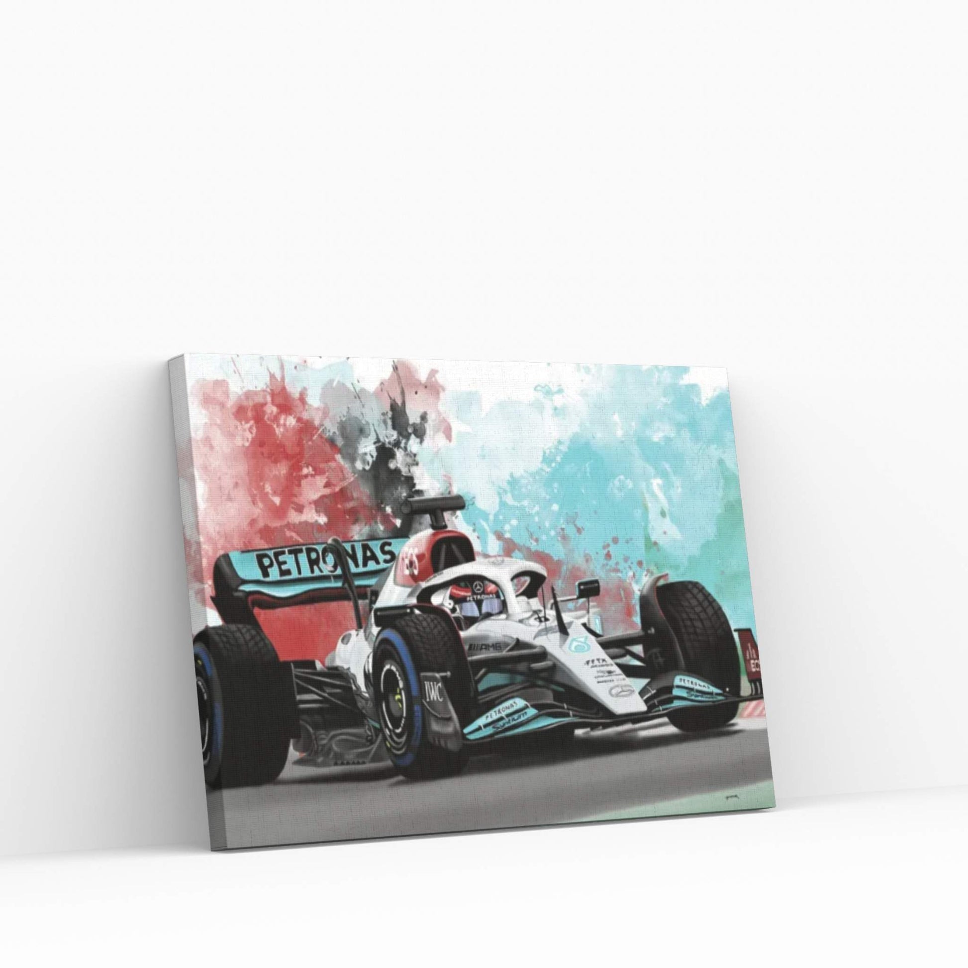 Raikkonen's Racecar Canvas Wall Art - Y Canvas
