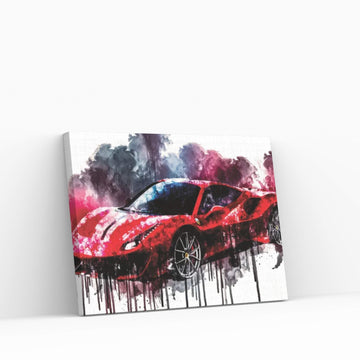2018 Ferrari 488 Pista Canvas Wall Art - Y Canvas