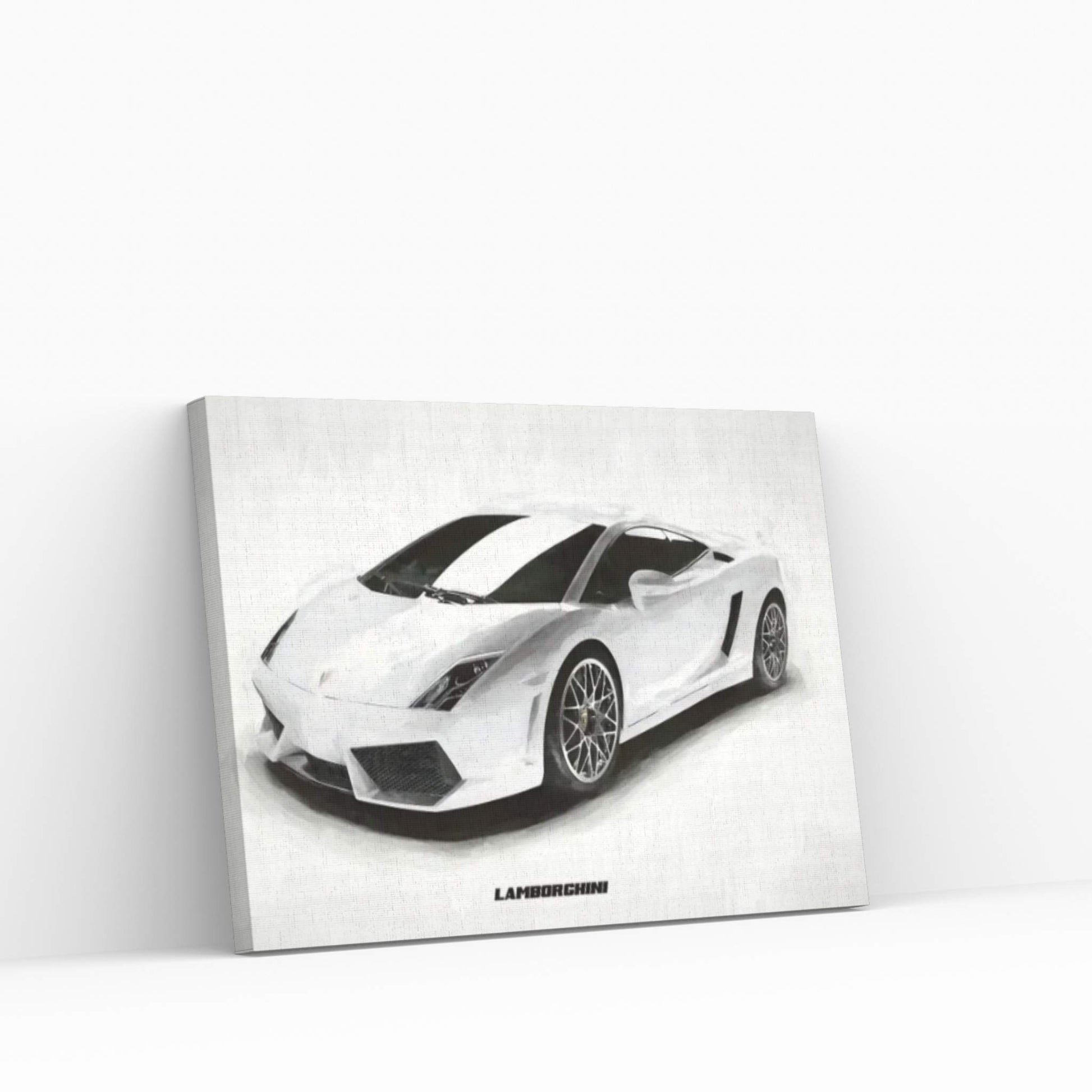 Lamborghini In Watercolor Canvas Wall Art - Y Canvas