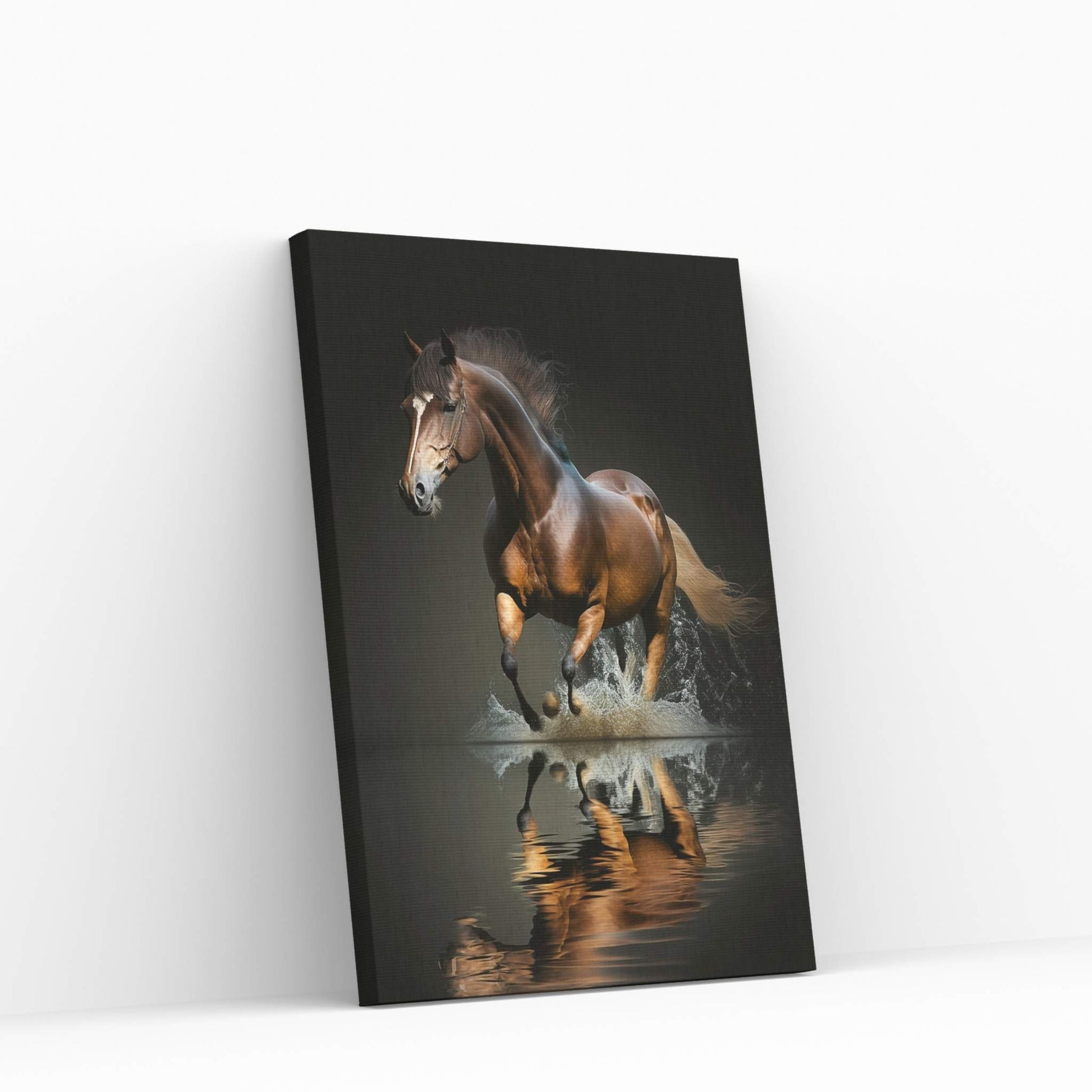 Beautiful Brown Horse Canvas Wall Art , Animal Wall Art - Y Canvas