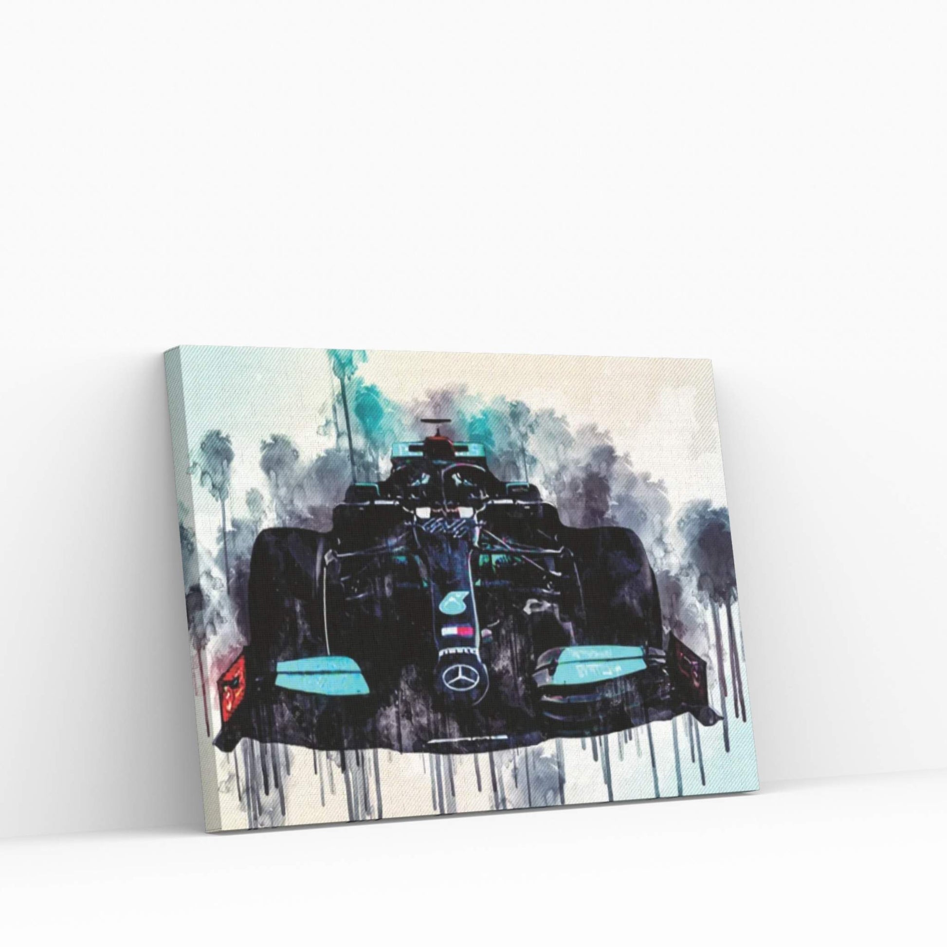 Mercedes-Amg F1 W12 2021 Front View Exterior New W12 F1 2021 Race Cars Formula 1 Canvas Wall Art - Y Canvas