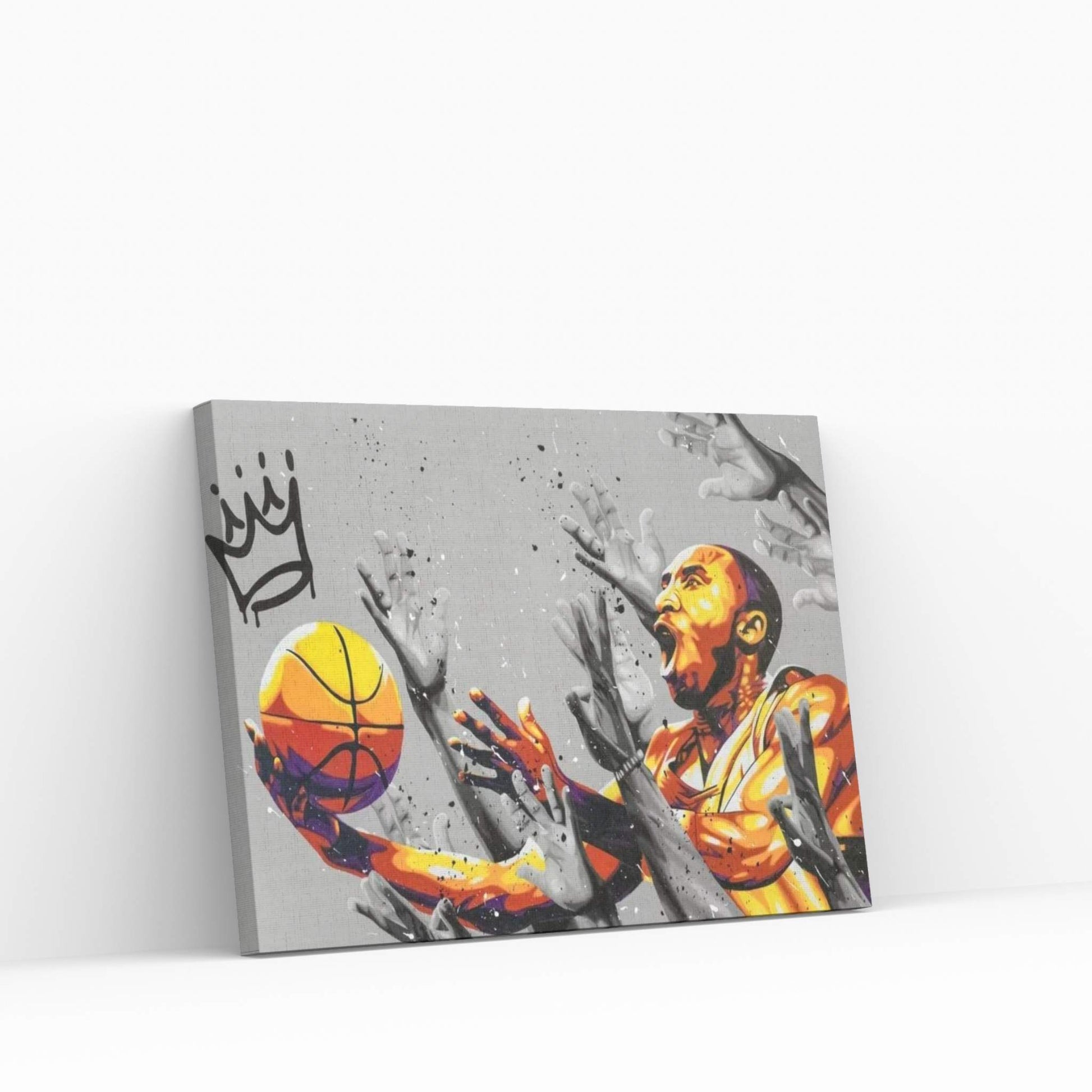 Kobe Crown Canvas Wall Art - Y Canvas