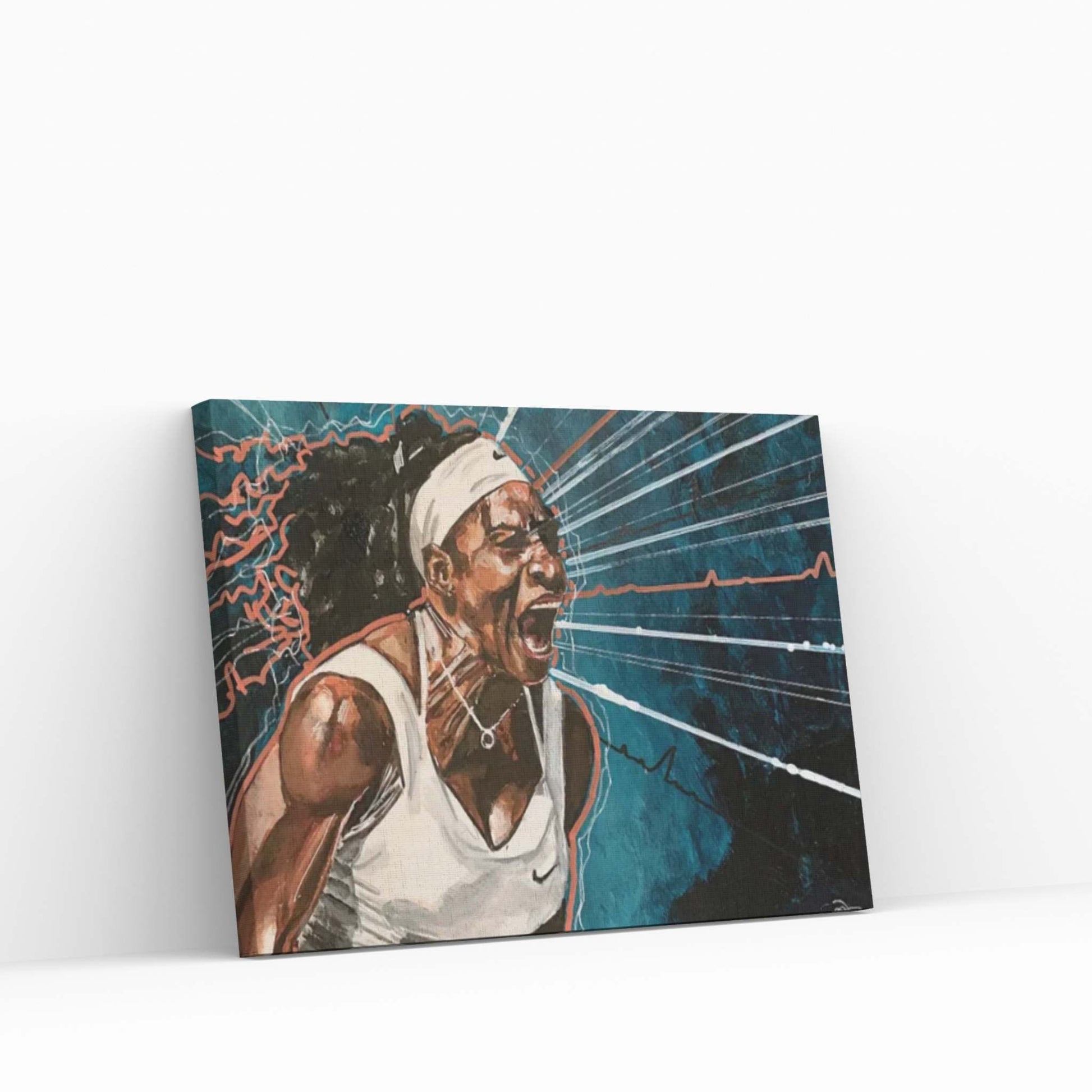 Serena Action Canvas Wall Art - Y Canvas