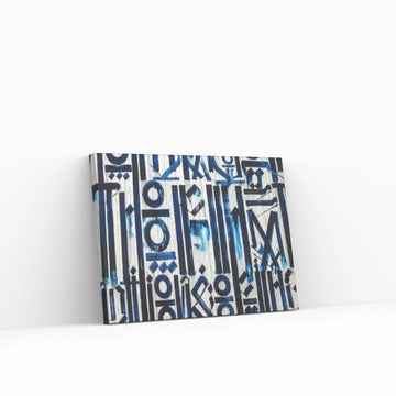 Abstract Retna Wall Art Graffiti American Black & White Reproduction Painting Wall Art - Y Canvas