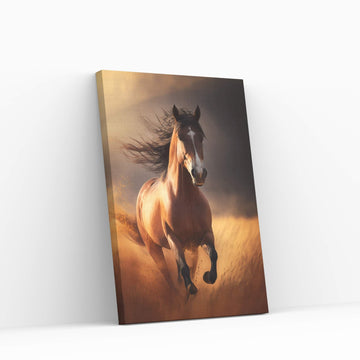 Beautiful Brown Horse Canvas Wall Art , Animal Wall Art - Y Canvas
