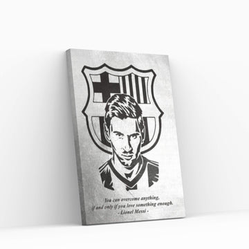 Lionel Messi Motivation Canvas Wall Art - Y Canvas