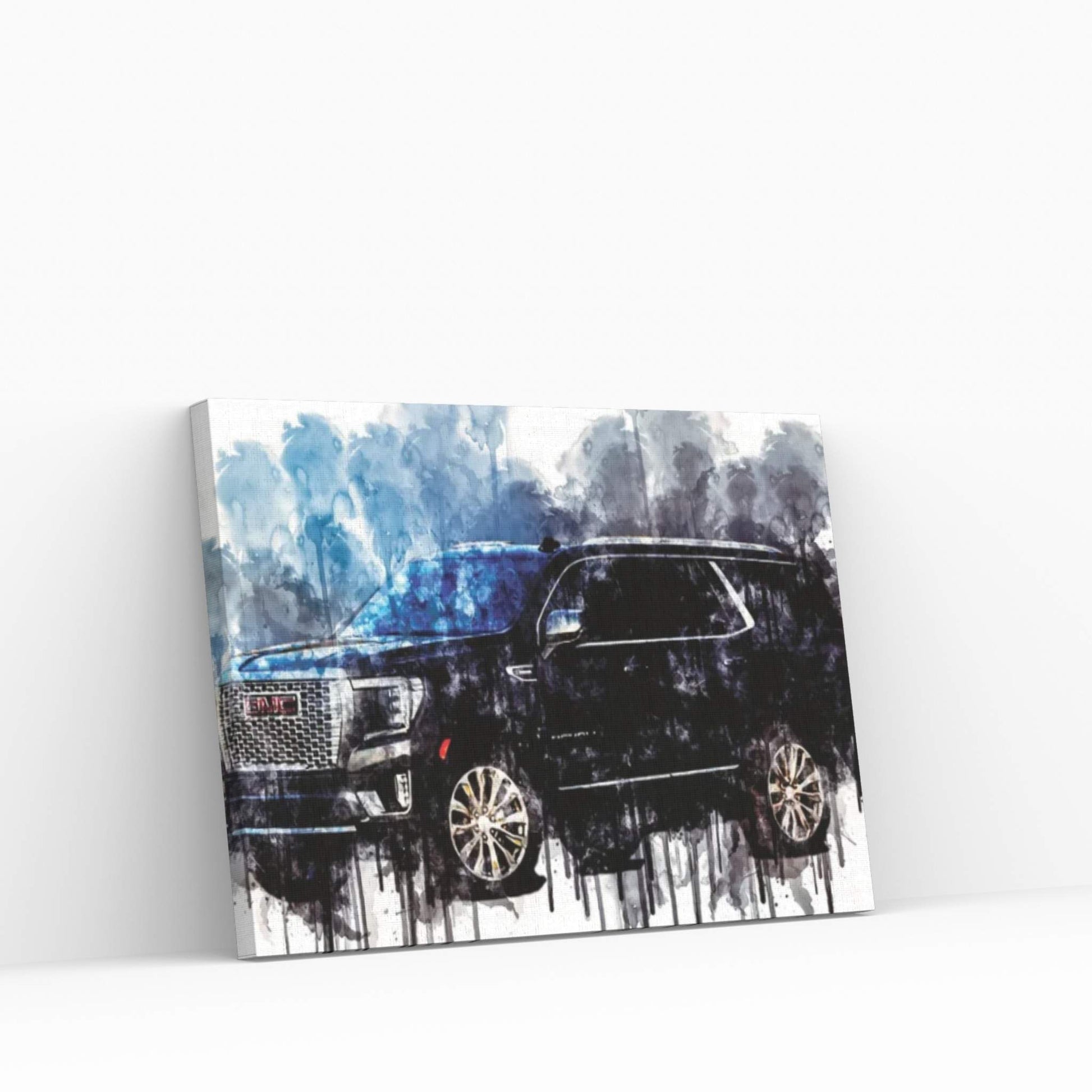 Car 2021 GMC Yukon Denali Duramax Canvas Wall Art - Y Canvas
