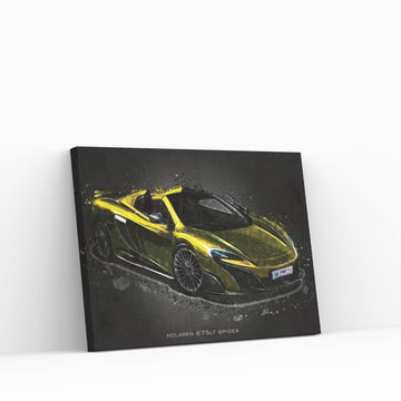 Mclaren 675LT Spider Canvas Wall Art - Y Canvas