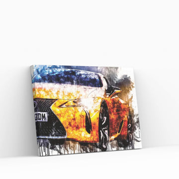 Car 2018 Lexus LC 500 Canvas Wall Art - Y Canvas