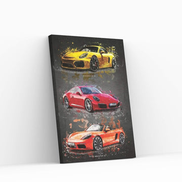 Porsche2 Canvas Wall Art - Y Canvas