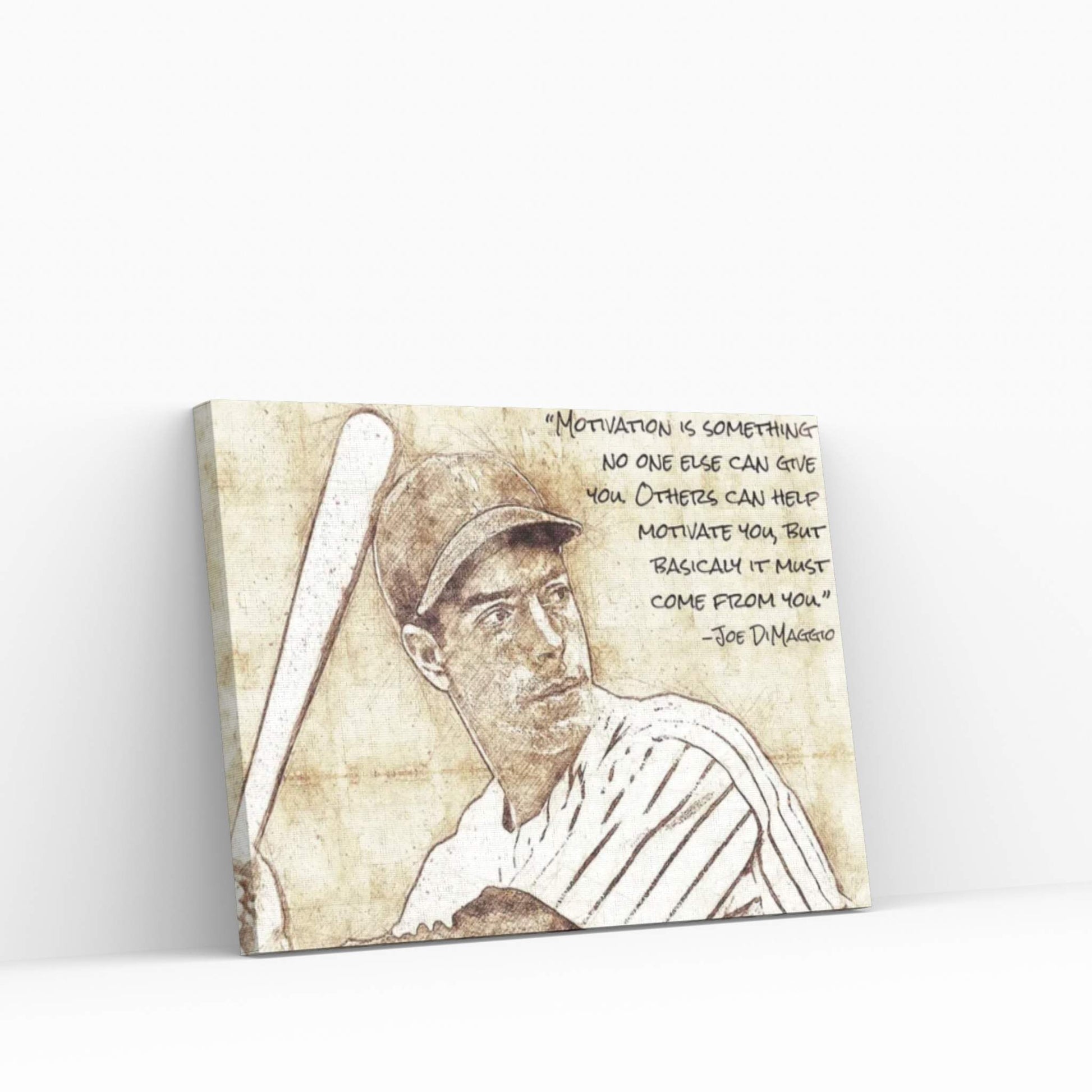 Joe DiMaggio Canvas Wall Art - Y Canvas