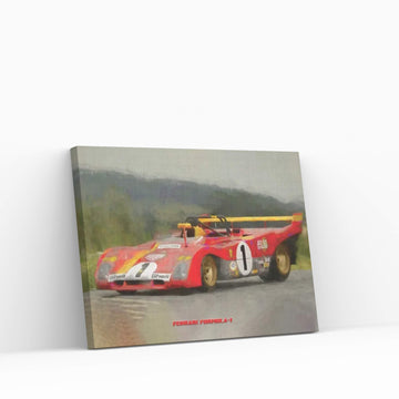 Ferrari Retro Formula I Canvas Wall Art - Y Canvas
