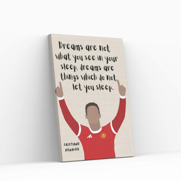 Ronaldo Quote Canvas Wall Art - Y Canvas