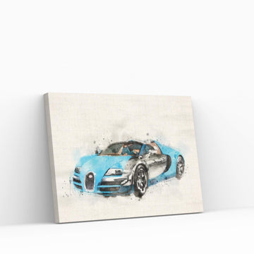 Bugatti Veyron VII Canvas Wall Art - Y Canvas