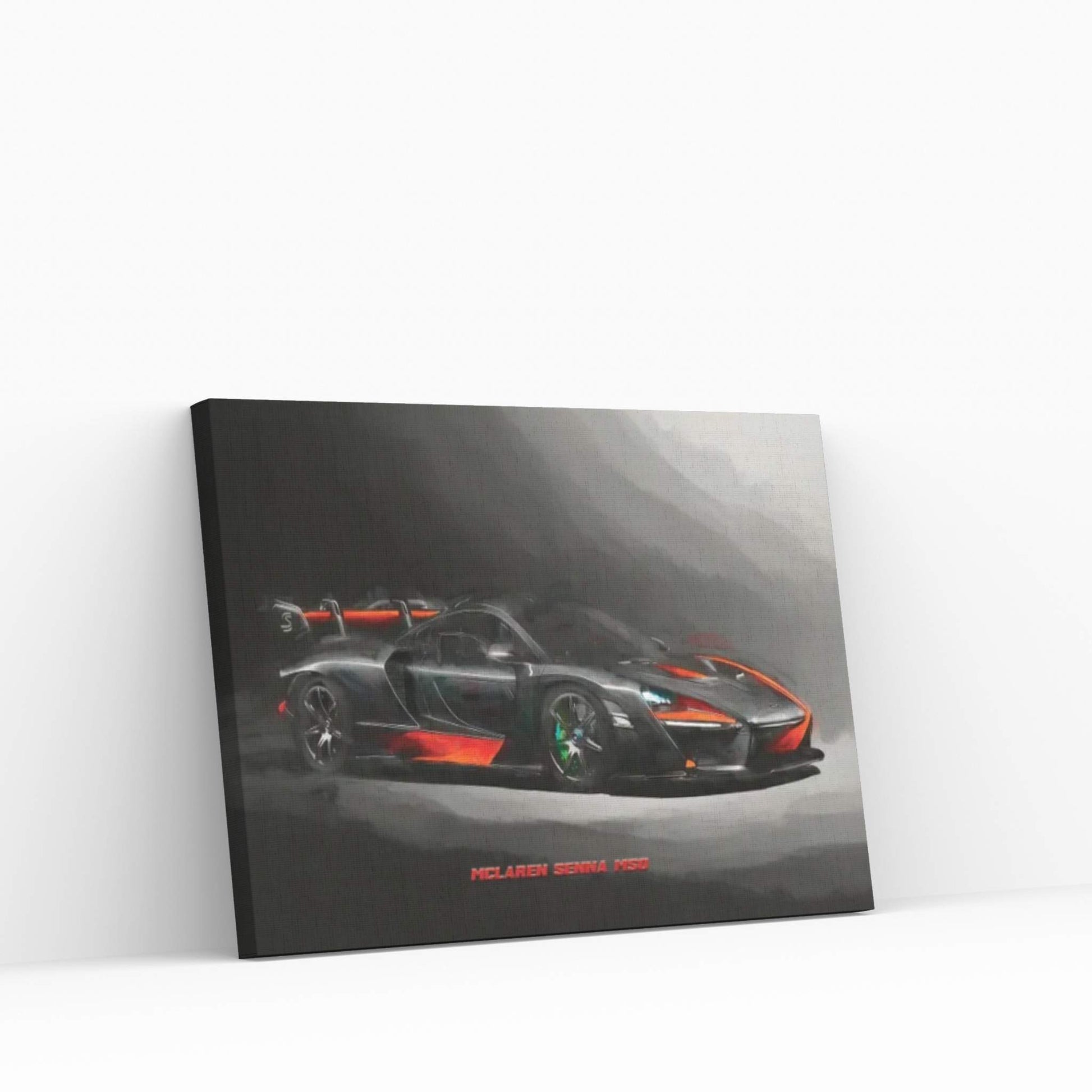 McLaren Senna MSO In Watercolor Canvas Wall Art - Y Canvas