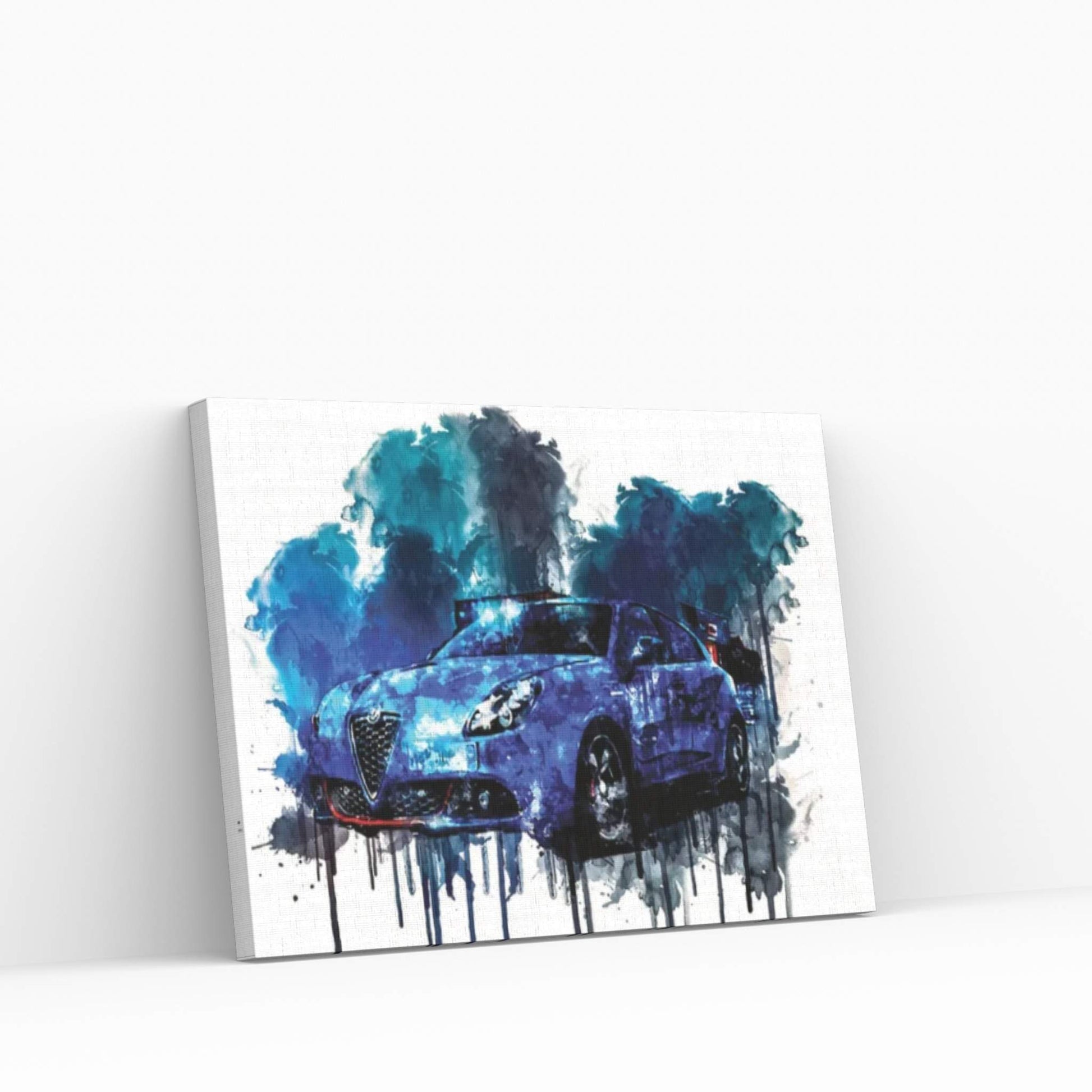 Car 2018 Alfa Romeo Giulia Quadrifoglio Canvas Wall Art - Y Canvas