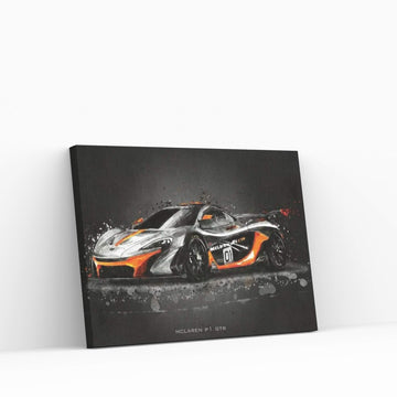 Mclaren P1 GTR Canvas Wall Art - Y Canvas