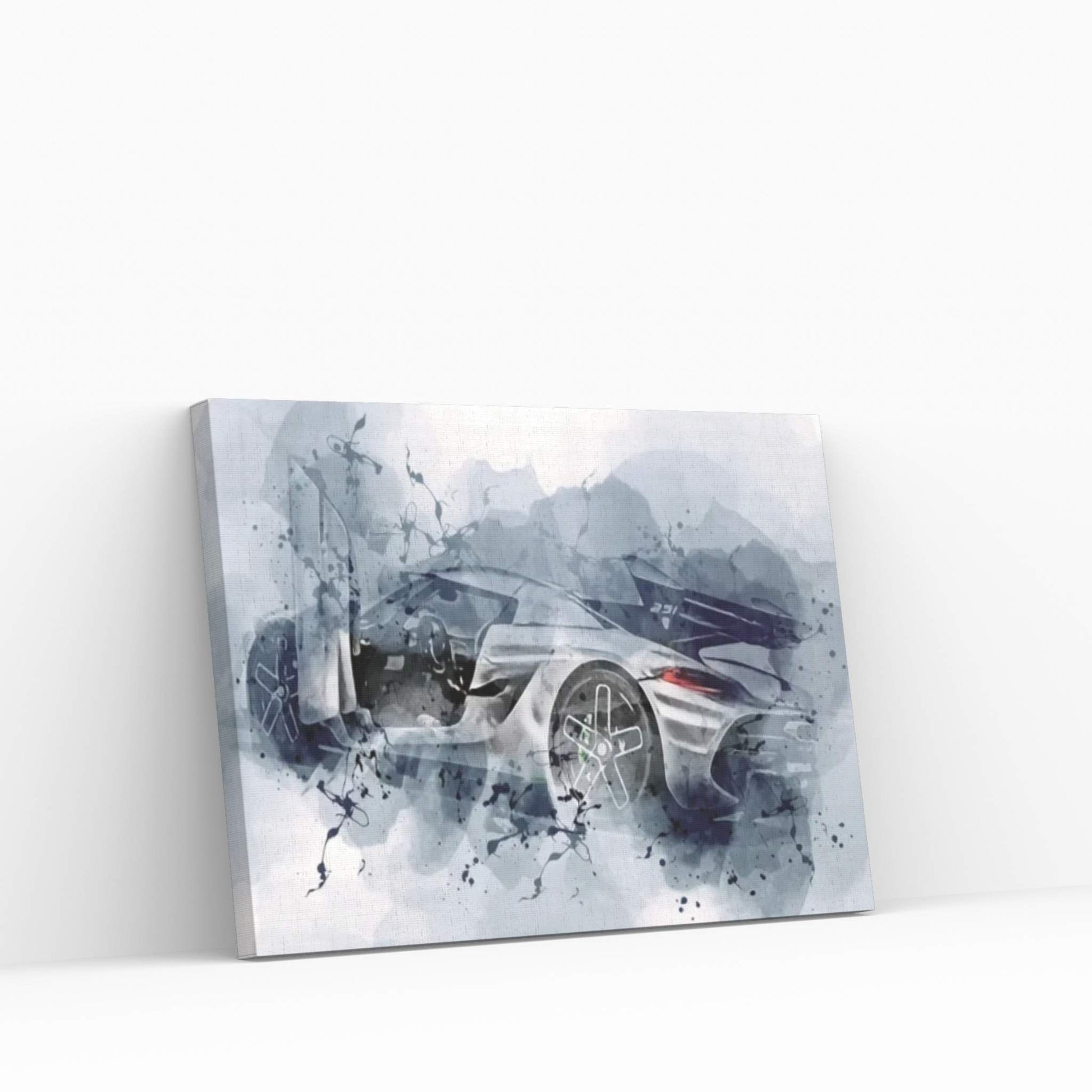 Koenigsegg Jesko Hypercar Exterior Canvas Wall Art - Y Canvas