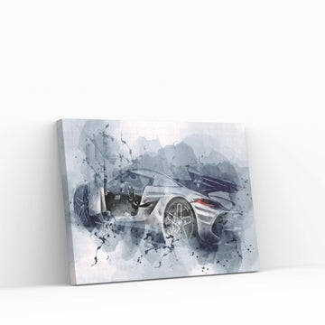 Koenigsegg Jesko Hypercar Exterior Canvas Wall Art - Y Canvas