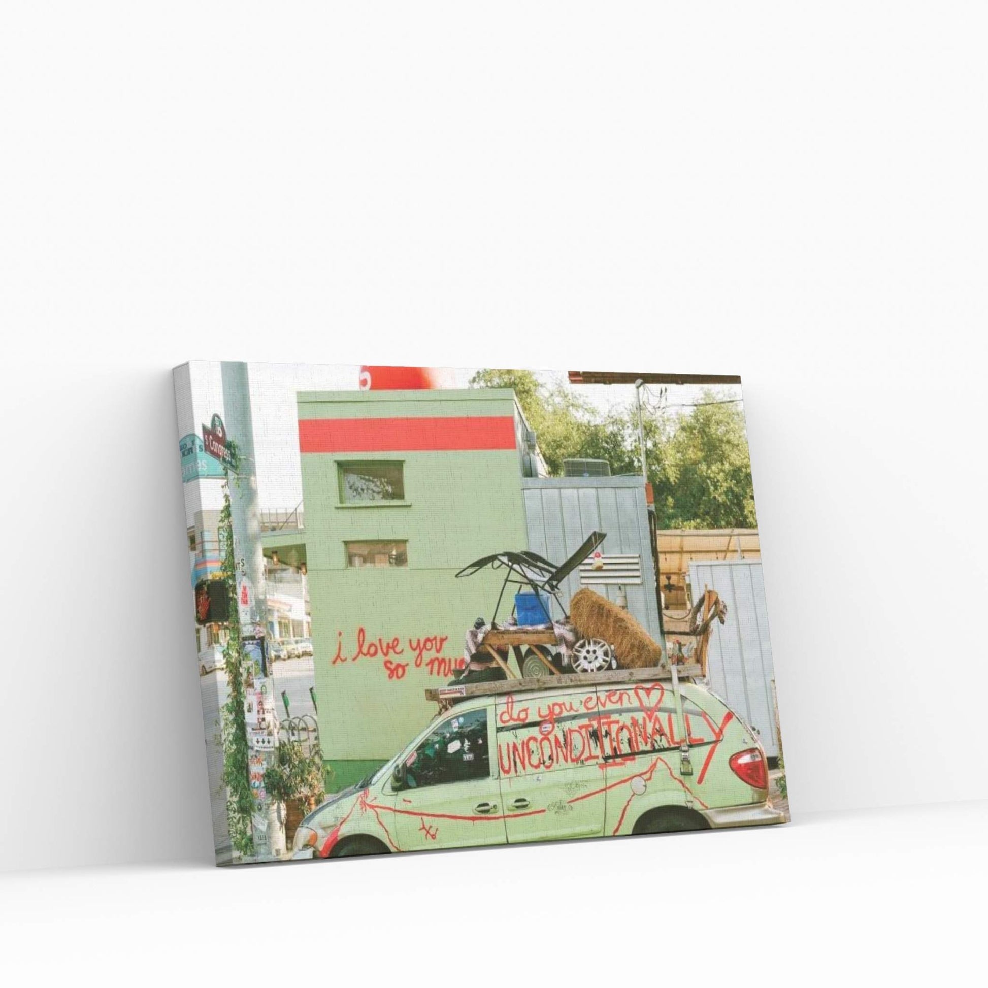 I Love You Austin Canvas Wall Art - Y Canvas