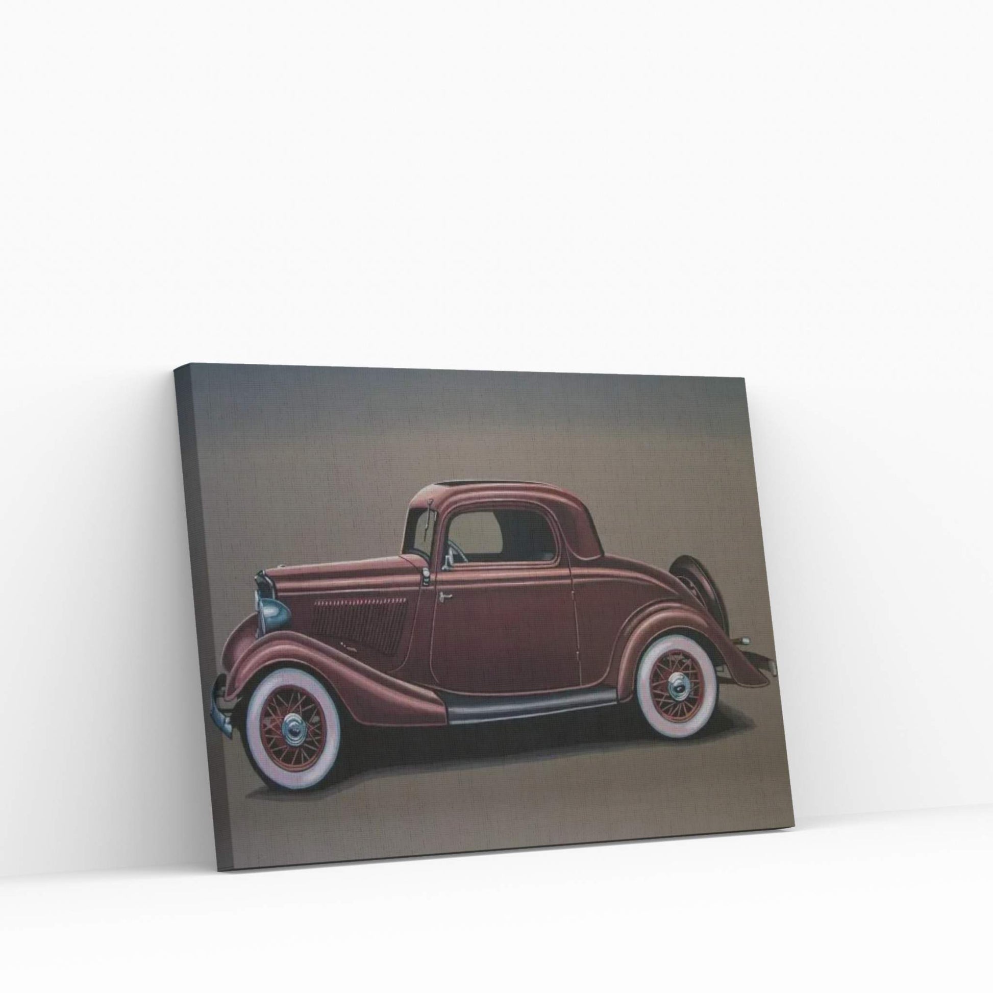 Ford 3 Window Coupe 1933 Canvas Wall Art - Y Canvas
