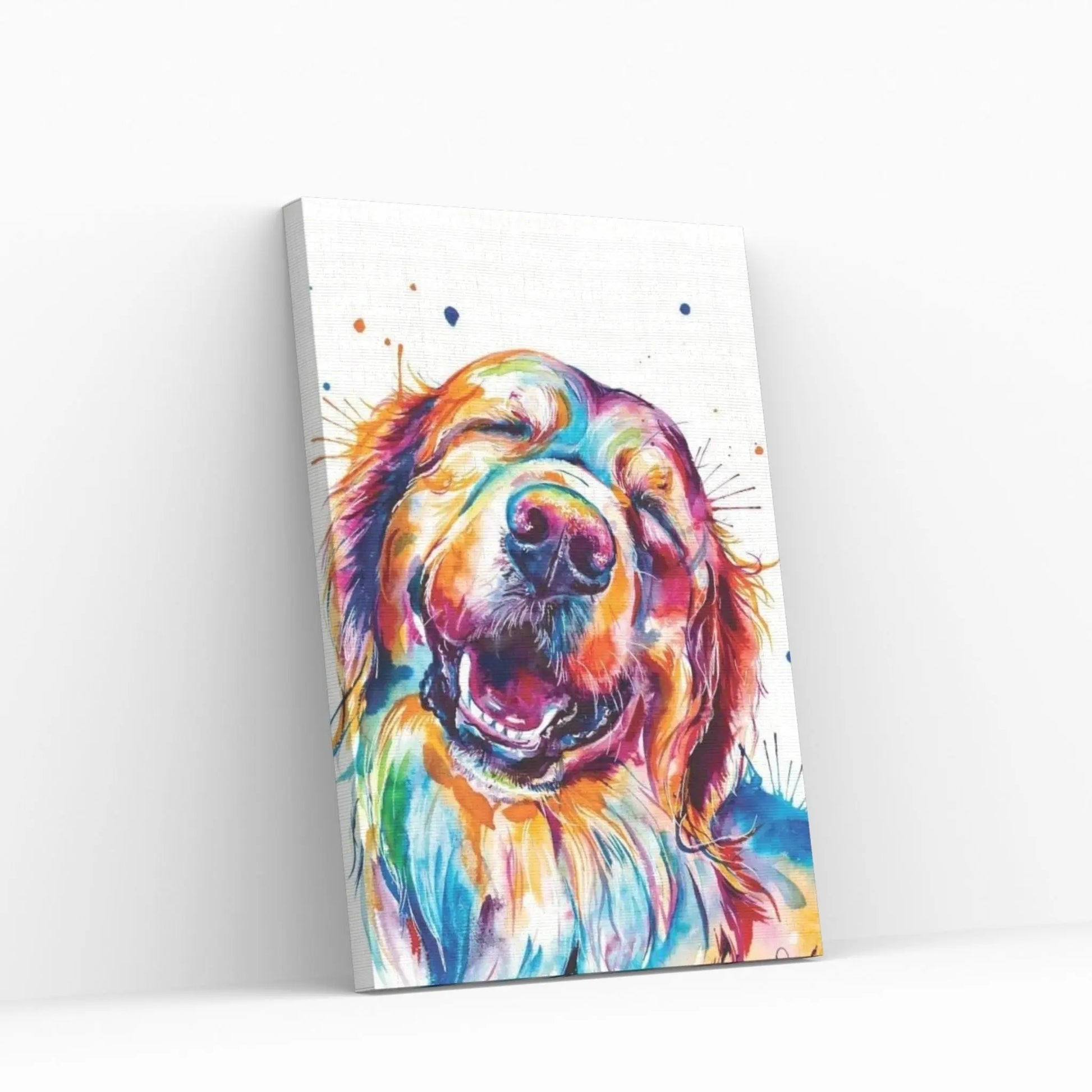 Golden Smile Canvas Wall Art - Y Canvas