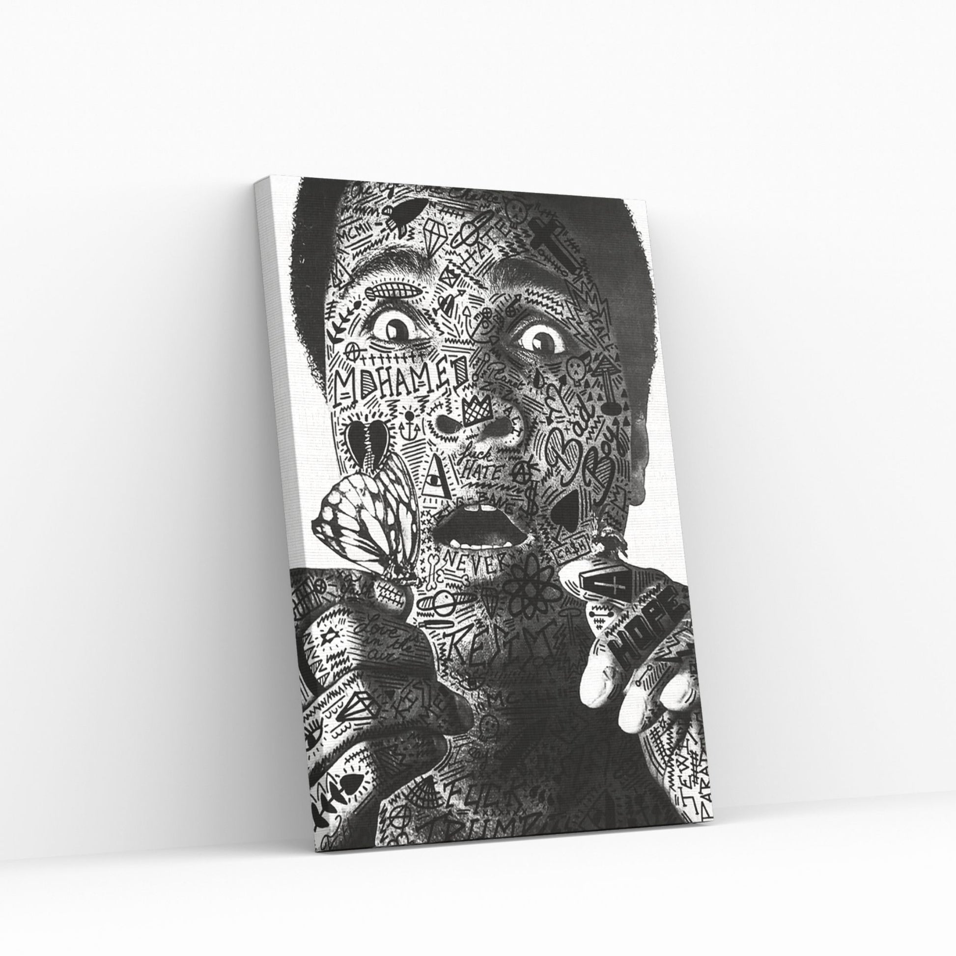 Mohamed Ali Canvas Wall Art - Y Canvas