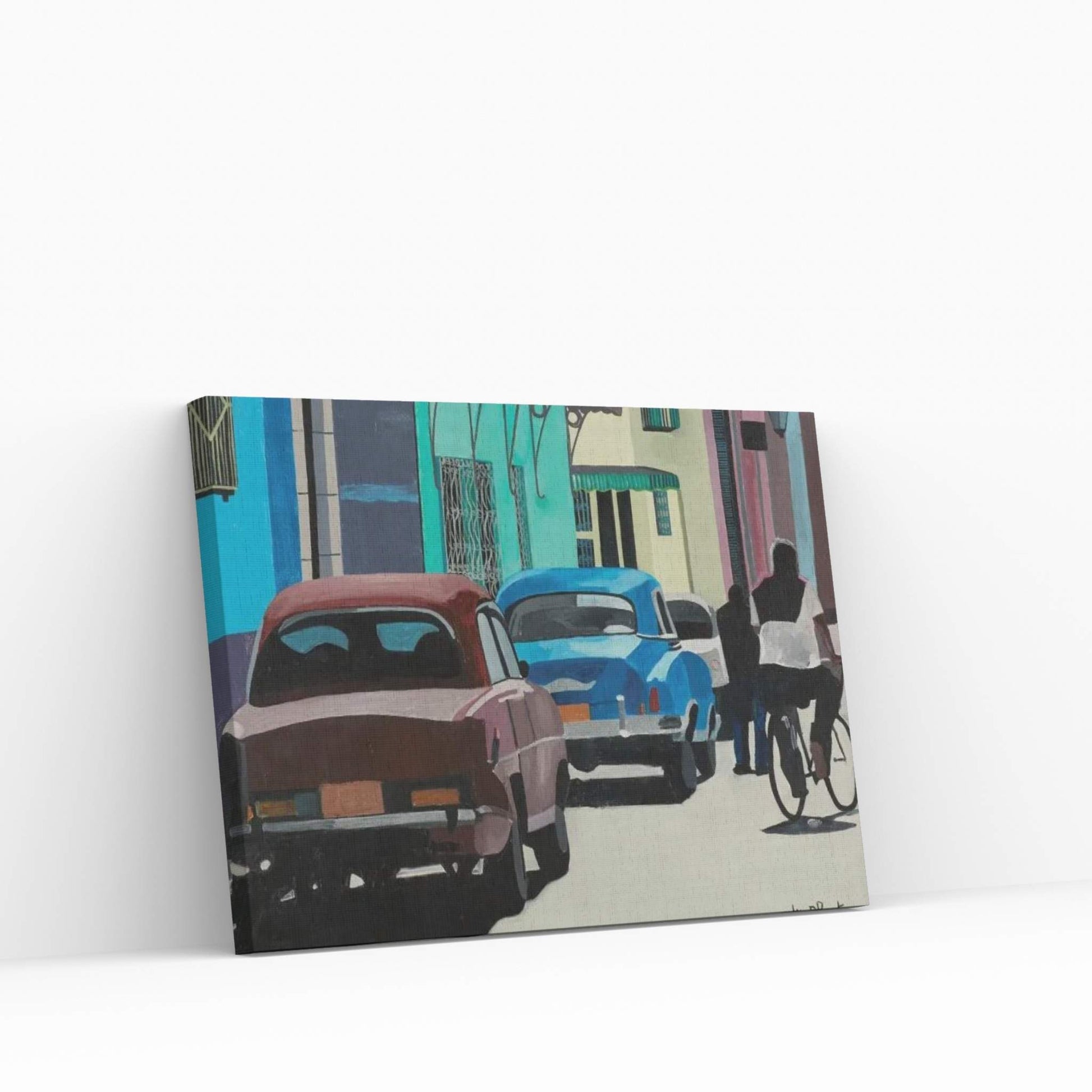 Cars In Trinidad Canvas Wall Art - Y Canvas