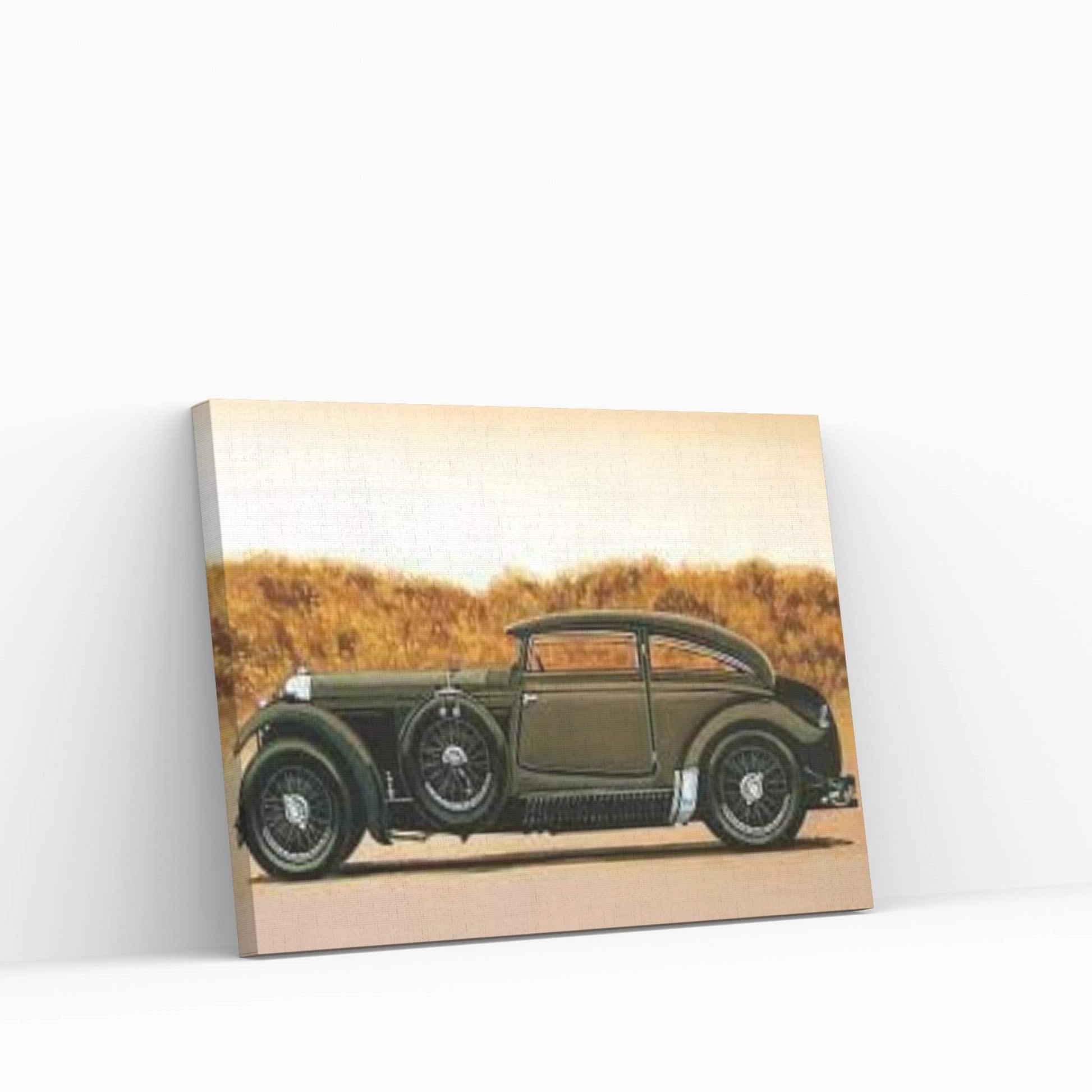Bentley Blue Train Recreation Canvas Wall Art - Y Canvas