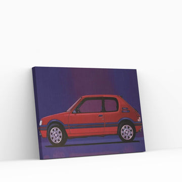Peugeot 205 GTI 1984 Canvas Wall Art - Y Canvas
