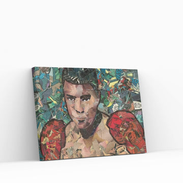 Ali Comic Collage Canvas Wall Art - Y Canvas
