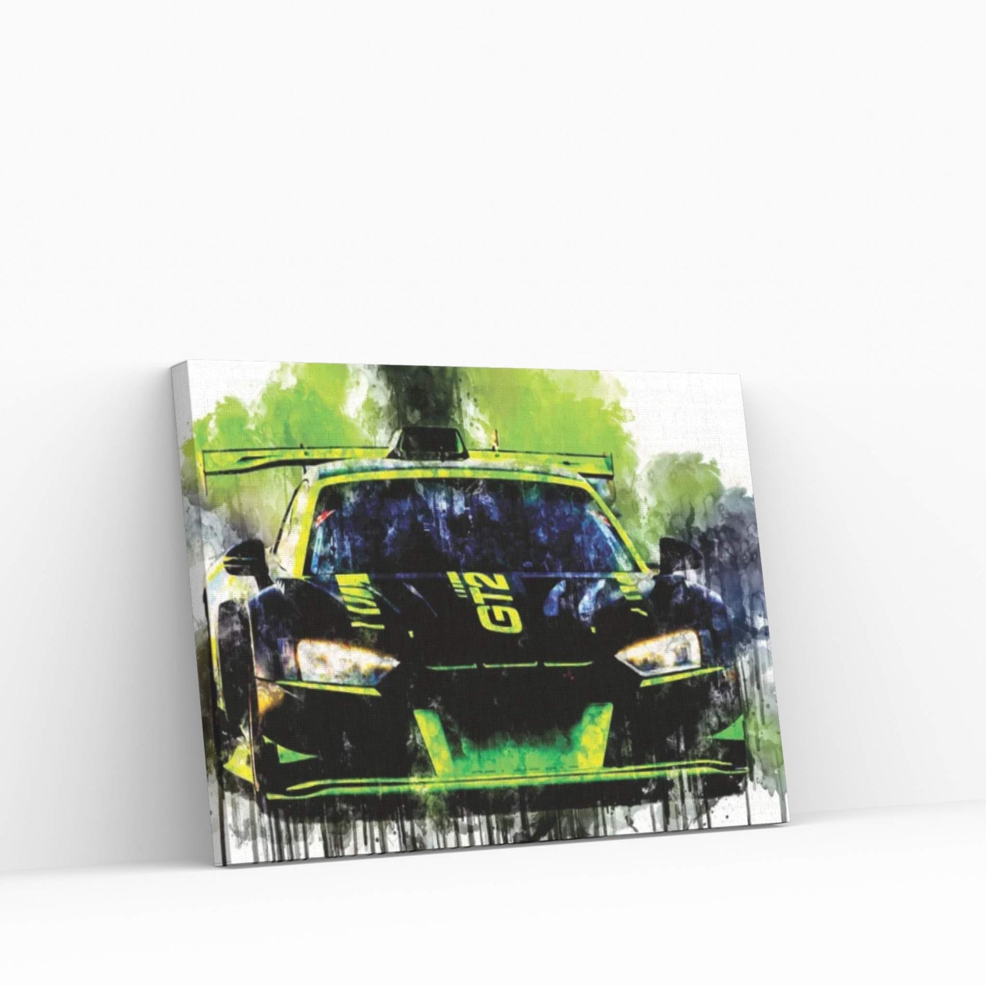 Audi R8 LMS GT2 Canvas Wall Art - Y Canvas