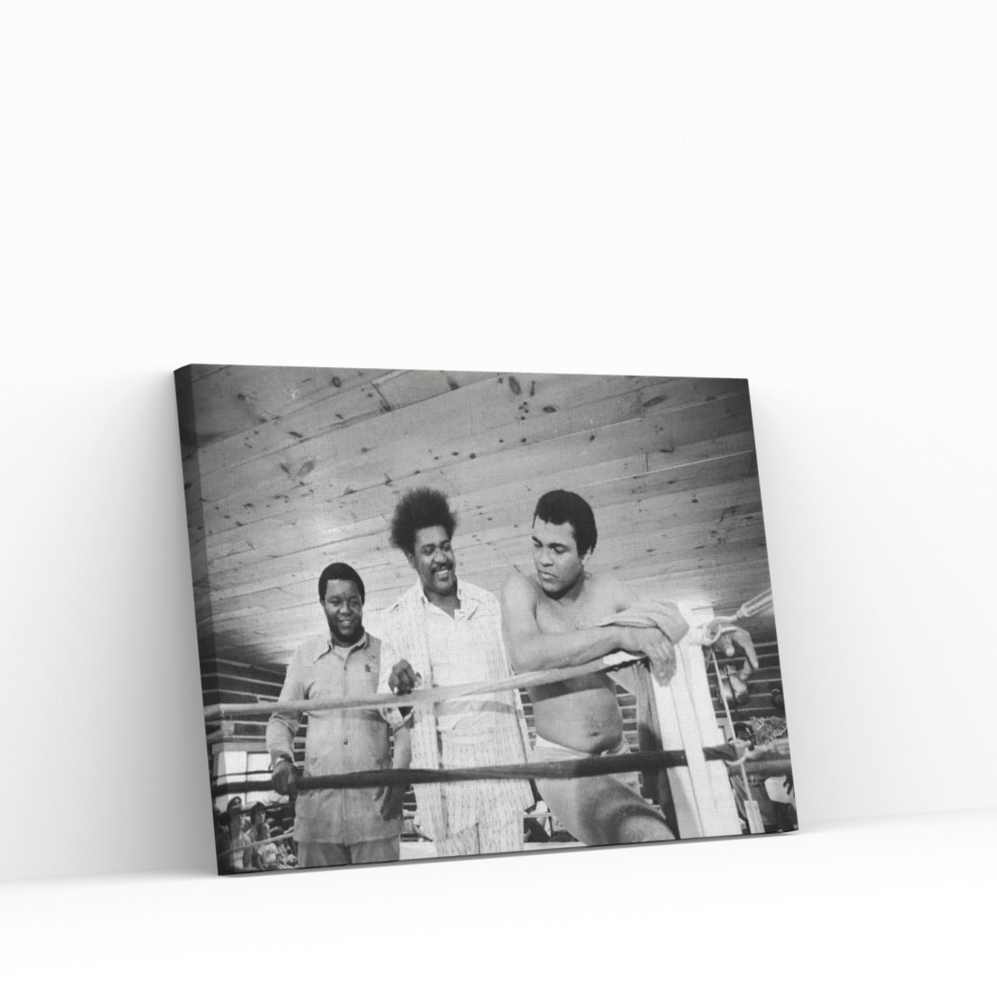 Muhammad Ali, Promoter And Friend In A Corner Of The Ring, Deer Lake Training Facility Canvas Wall Art - Y Canvas