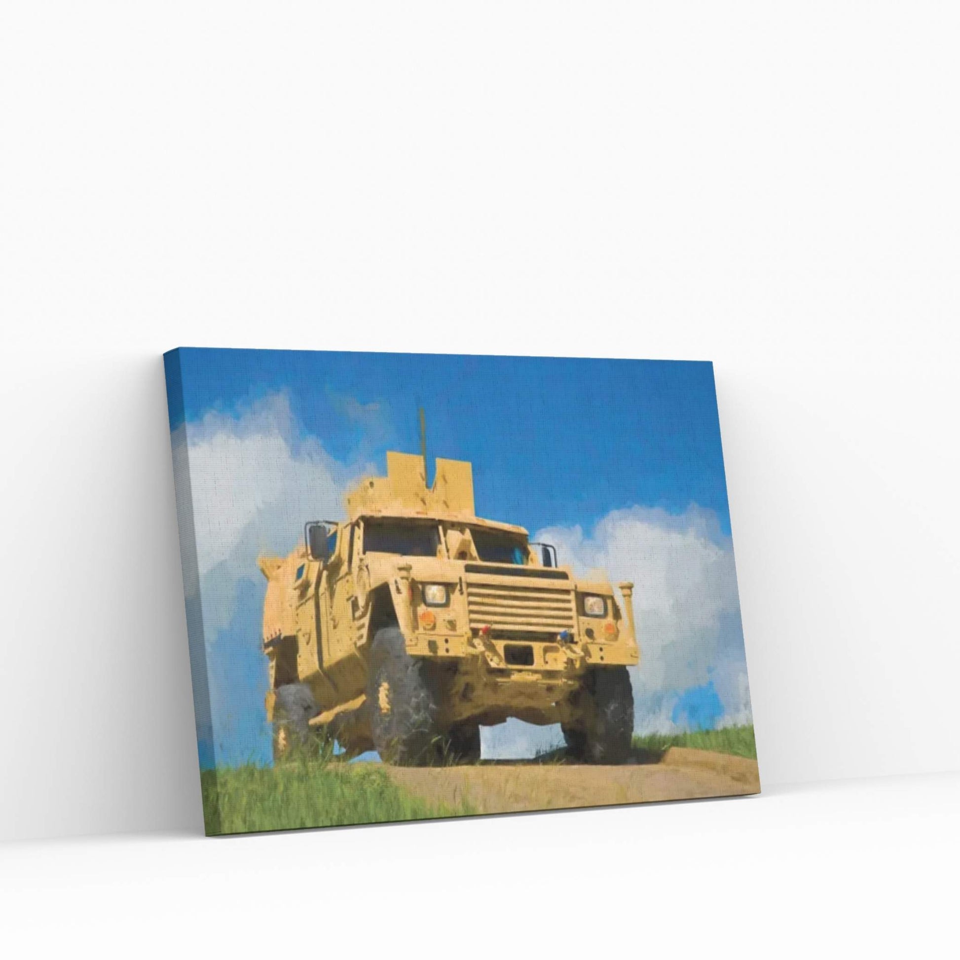 Armas Joint Light Tactical Vehicle In Watercolor Canvas Wall Art - Y Canvas