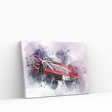 Porsche 718 Cayman Gts 2022 Canvas Wall Art - Y Canvas