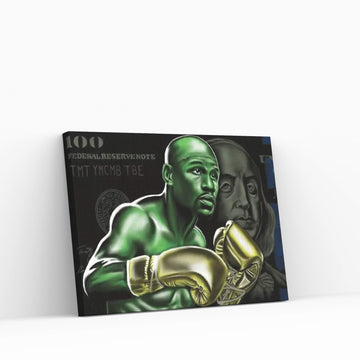 Floyd Mayweather-Money Canvas Wall Art - Y Canvas