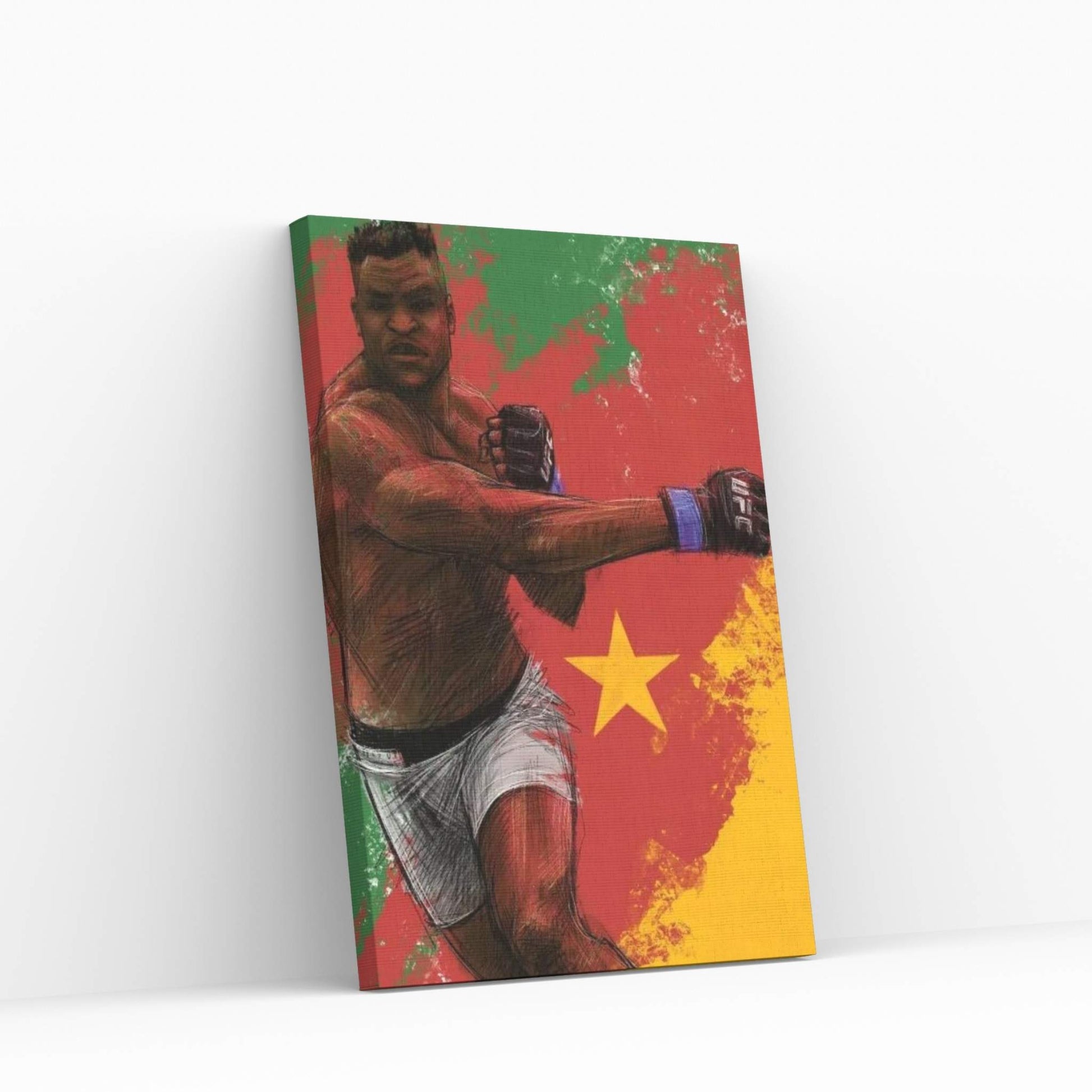Francis Ngannou Canvas Wall Art - Y Canvas