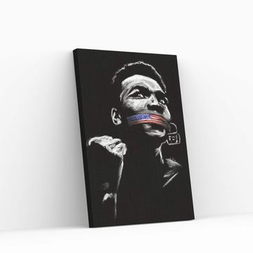 No Silence Canvas Wall Art - Y Canvas