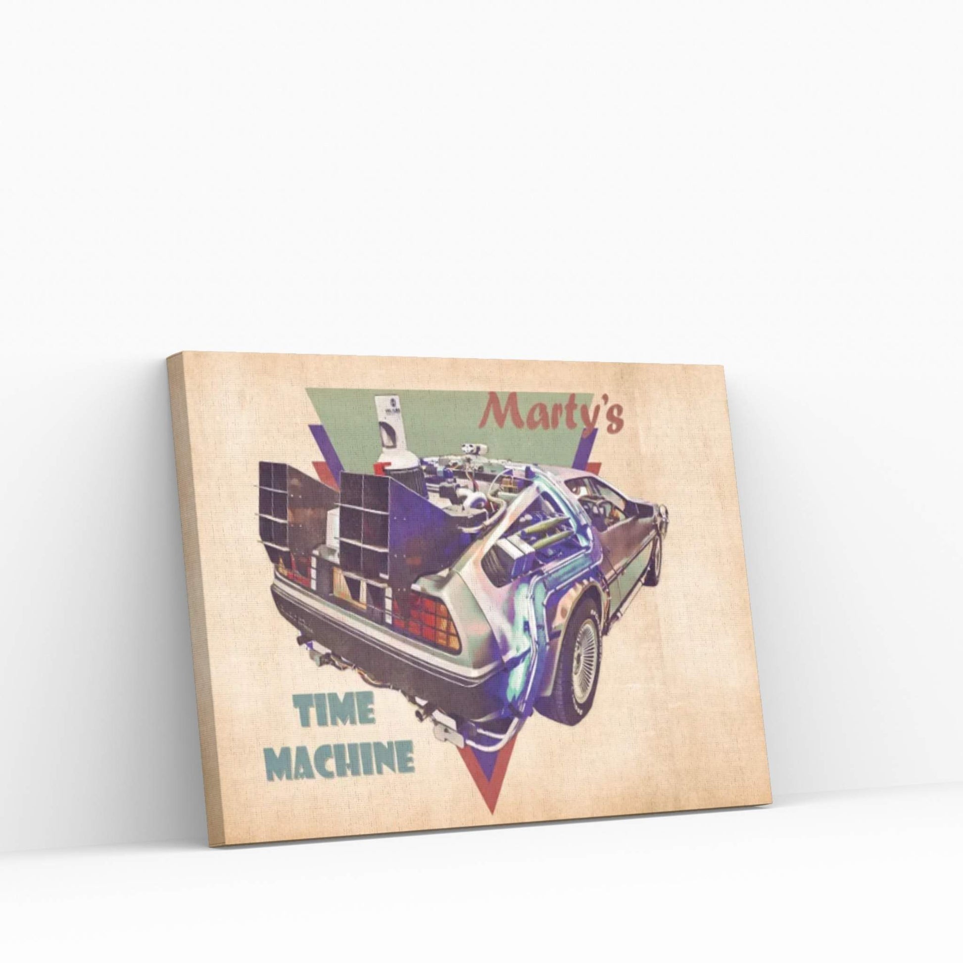 Marty's Time Machine Canvas Wall Art - Y Canvas
