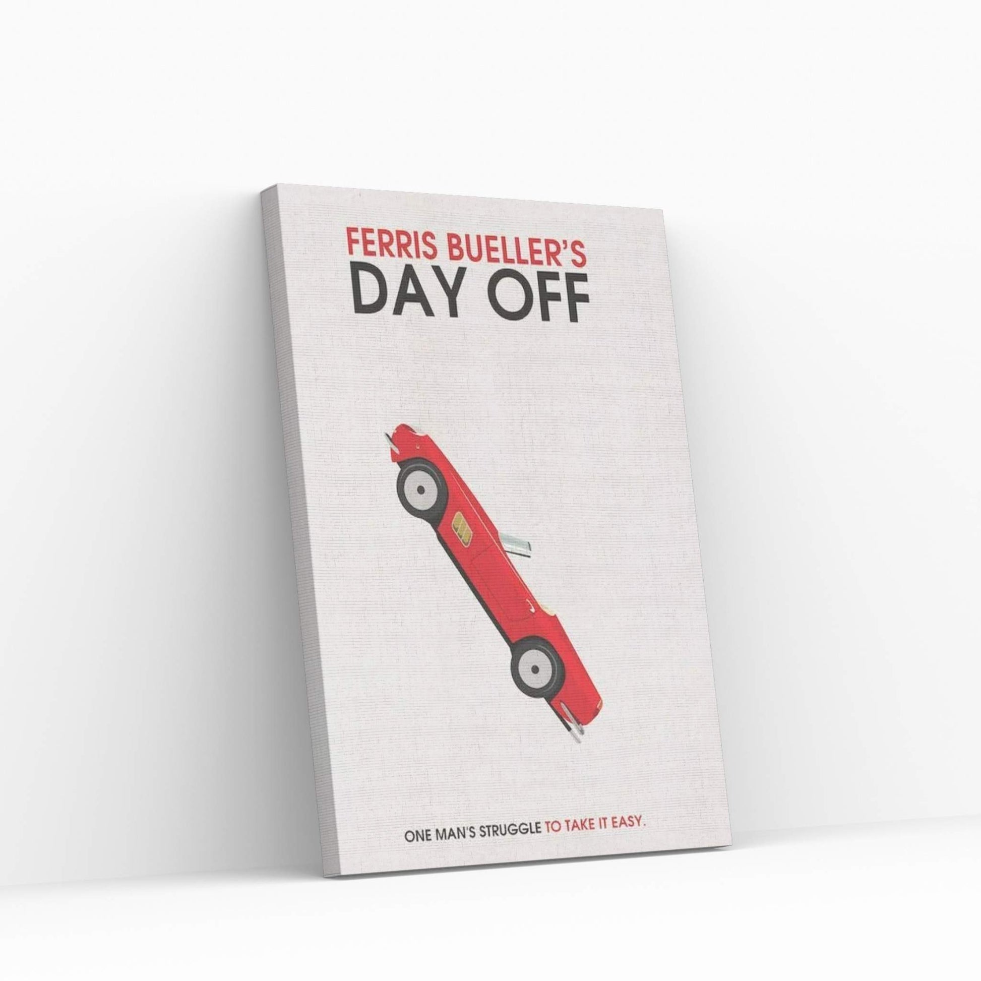 Ferris Bueller's Day Off Alternative Minimalist Poster Canvas Wall Art - Y Canvas