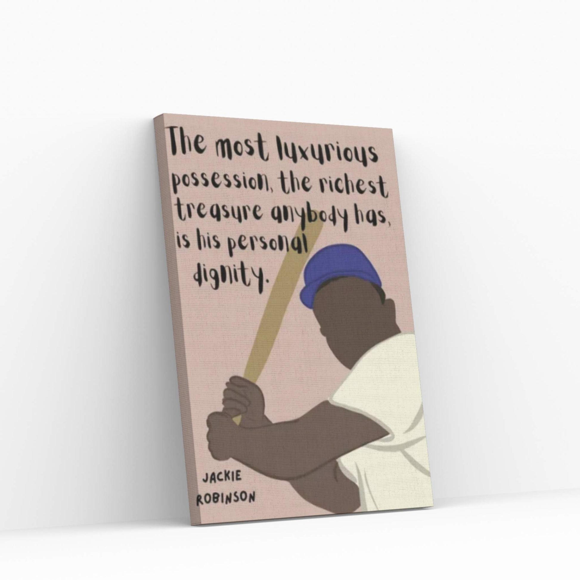 Jackie Robinson Quote Canvas Wall Art - Y Canvas