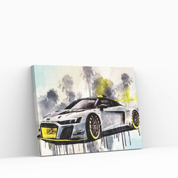 Audi R8 Lms Gt2 2020 Racing Car Supercar Tuning R8 Canvas Wall Art - Y Canvas