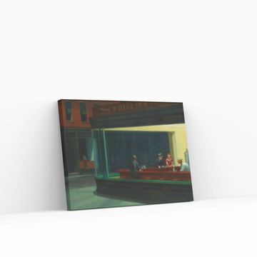 Edward Hopper : Nighthawks (1942) Canvas Wall Art Print Poster - Y Canvas